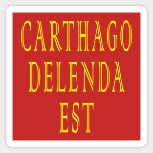 Carthago Delenda Est Sticker